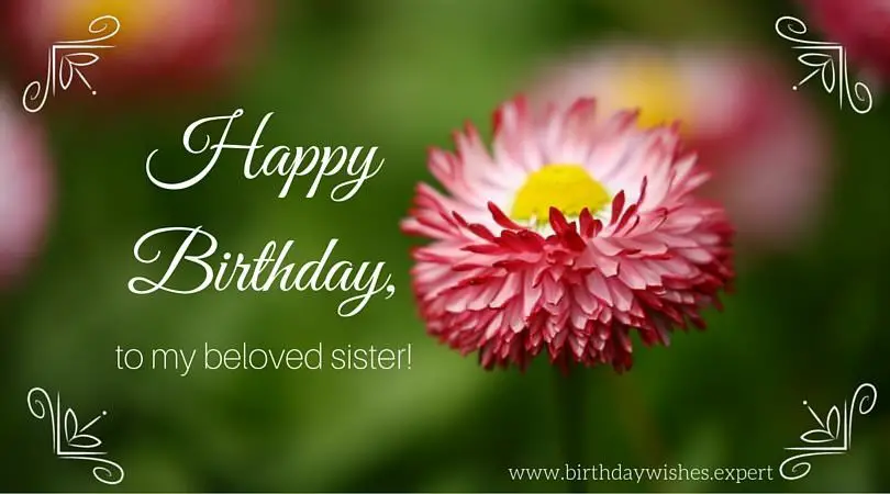 Sisters Are Forever Birthday Wishes For Your Sister