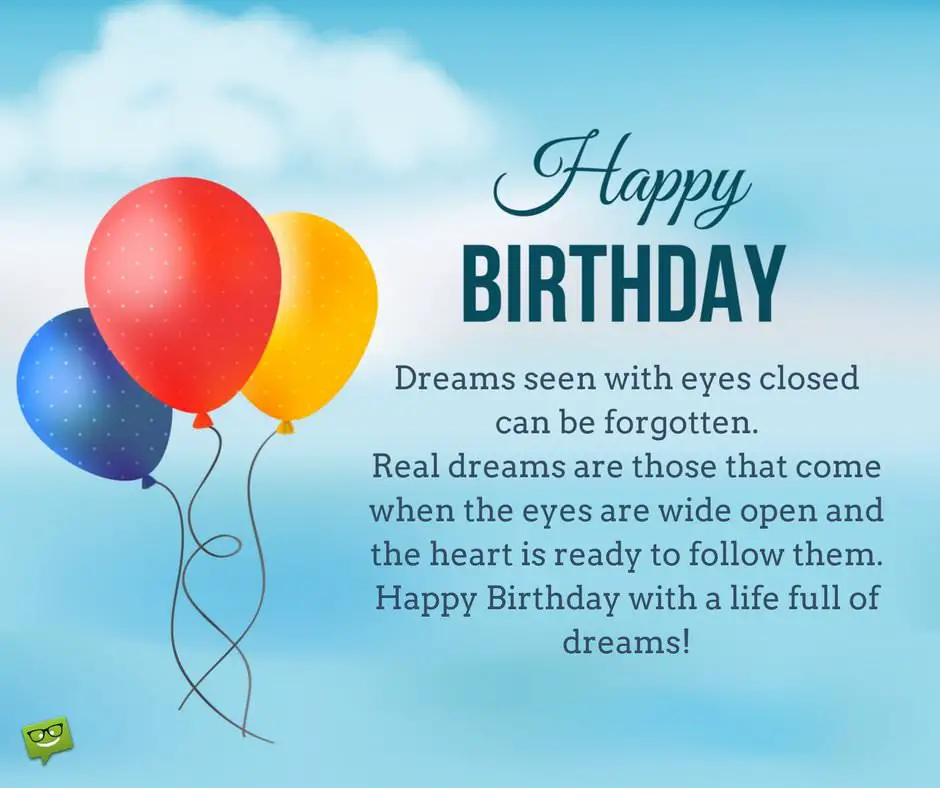 Inspirational Messages For Birthday Wishes