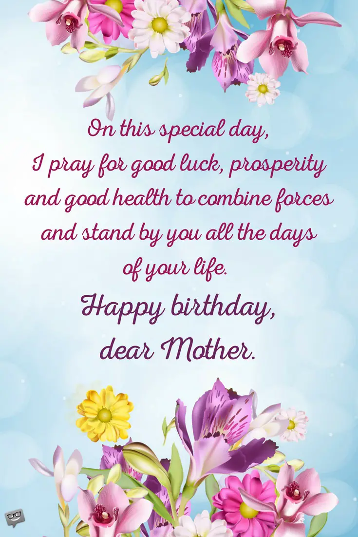 happy birthday message for mother