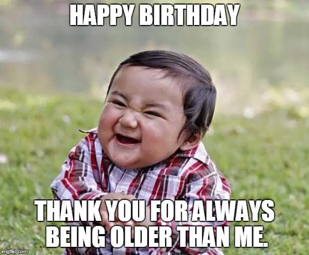 happy birthday brother in law funny meme