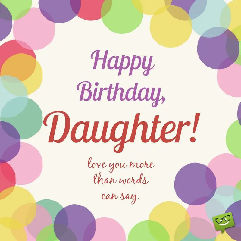 Happy Birthday Wishes For Daughter The Cake Boutique