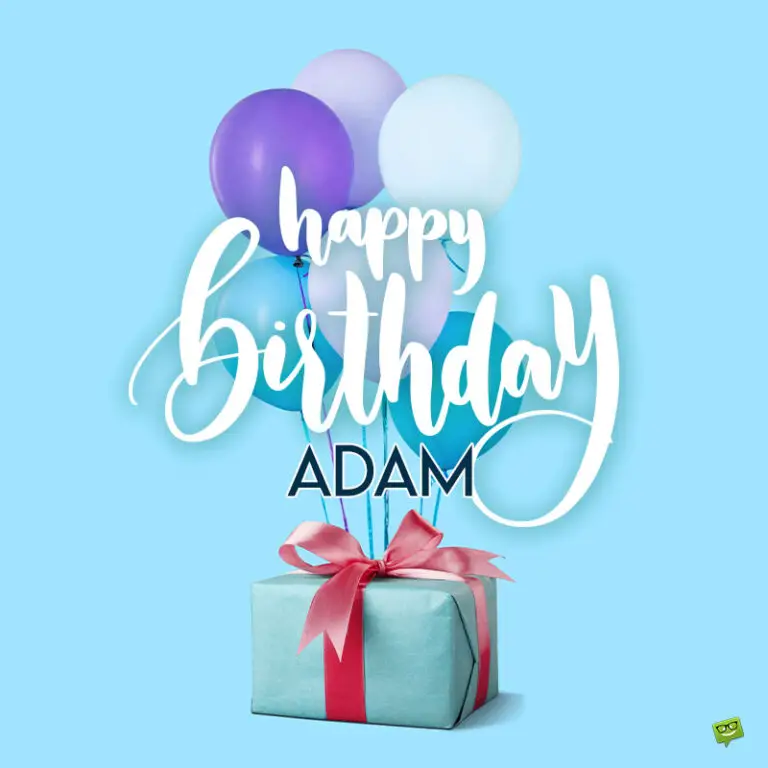 Happy Birthday image for Adam.