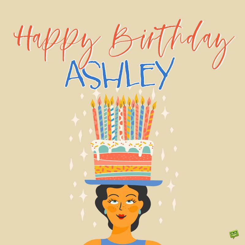 Happy Birthday Image for Ashley.