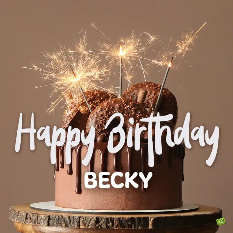 Happy Birthday image for Becky.