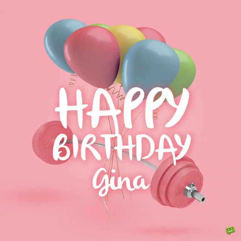 happy birthday image for Gina.