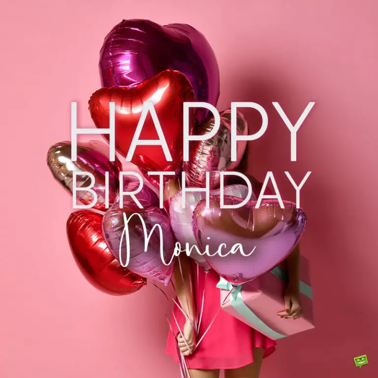 happy birthday image for Monica.