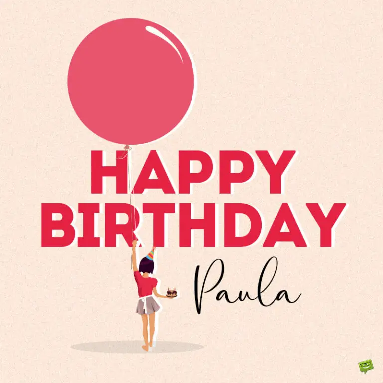 happy birthday image for Paula.