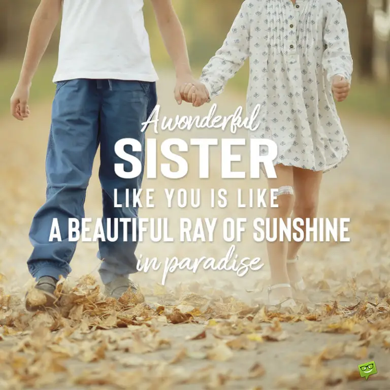 Beautiful Words For Sister