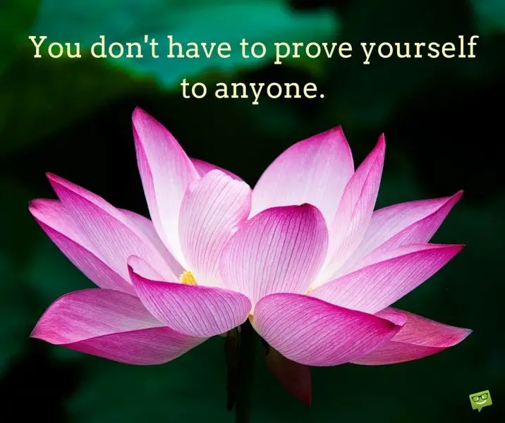 You Don T Have To Prove Yourself To Anyone Inspirational Quote