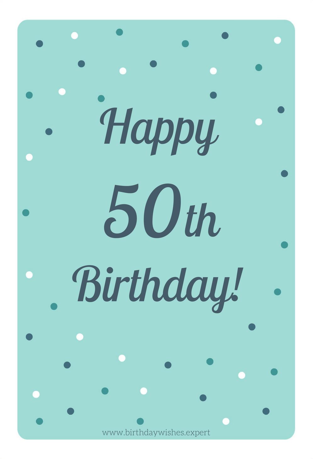 Happy 50th Birthday | Funny & Sweet Wishes for 50-year-olds