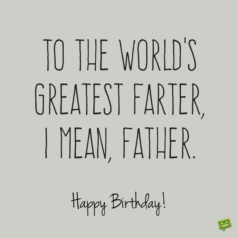 funny happy birthday dad messages