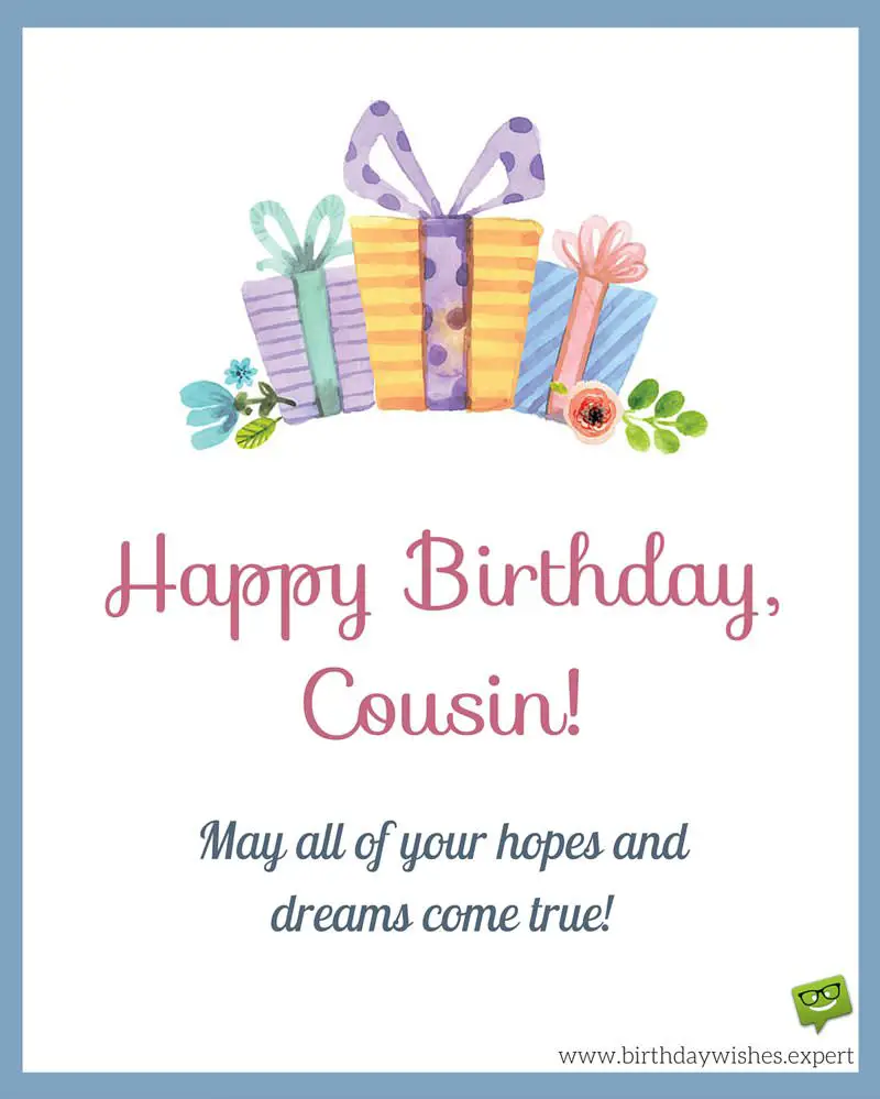 Happy Birthday, Cousin