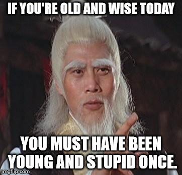Wise Kung Fu Master Funny Birthday Meme