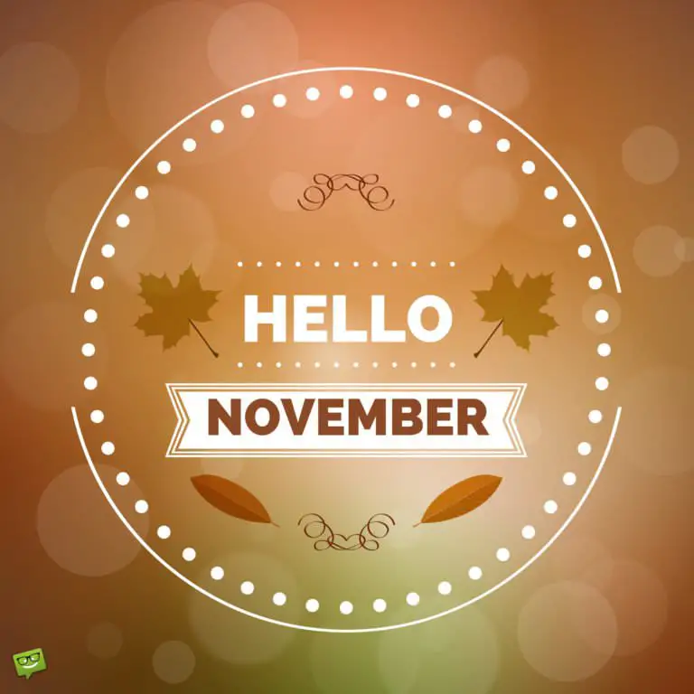 Hello, November! | Quotes For The Month Of Gratitude