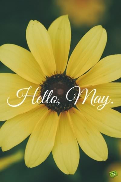 Hello, May  Quotes About Spring in Bloom - Part 2