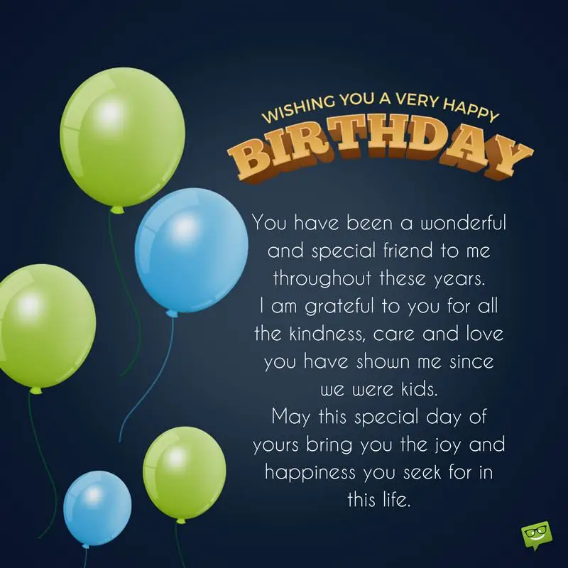 Happy Birthday Quotes To Male Friend - massage for happy birthday