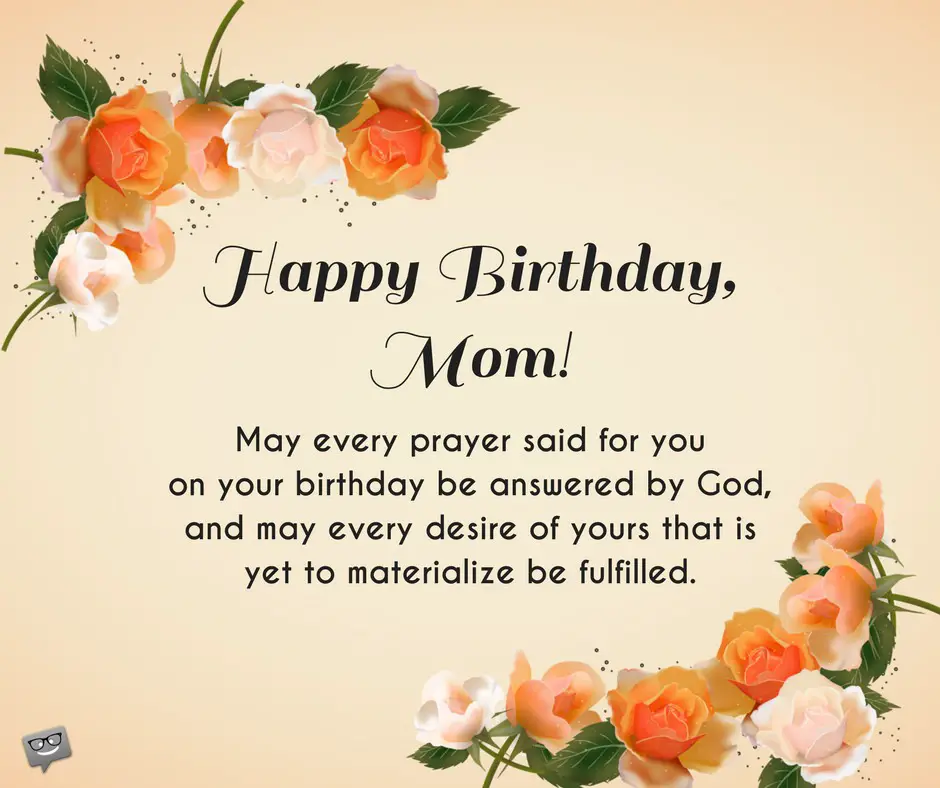 Christian Birthday Poems For Mom