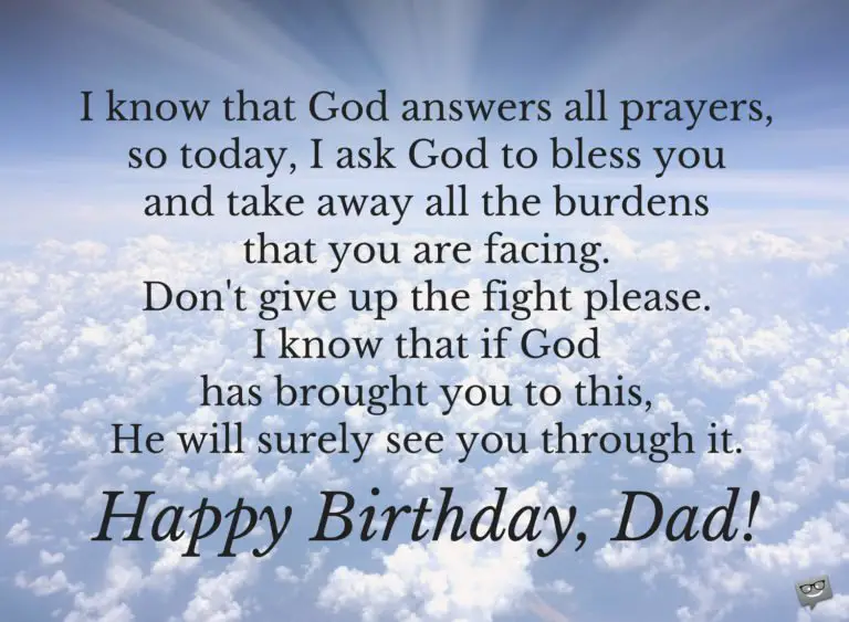 40 Heartfelt Birthday Prayers for Dad