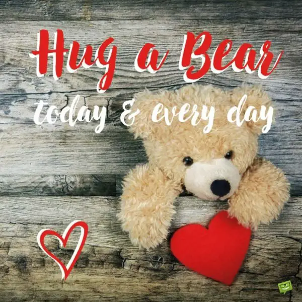 National Hug a Bear Day The Benefits of Hugging